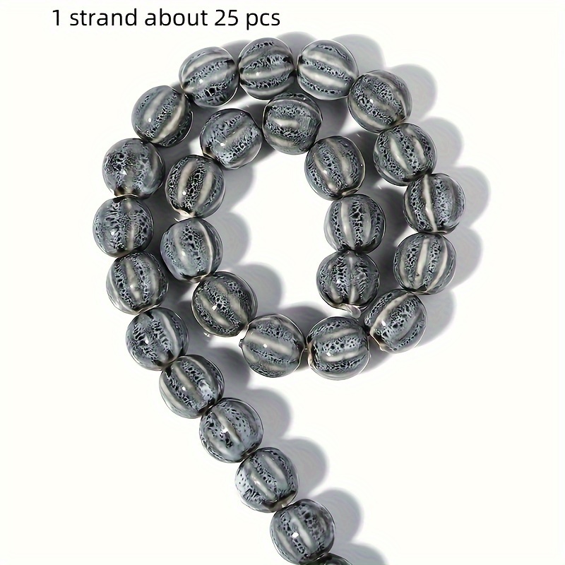 Colorful Ceramic Pumpkin Beads for DIY Jewelry Making Kit